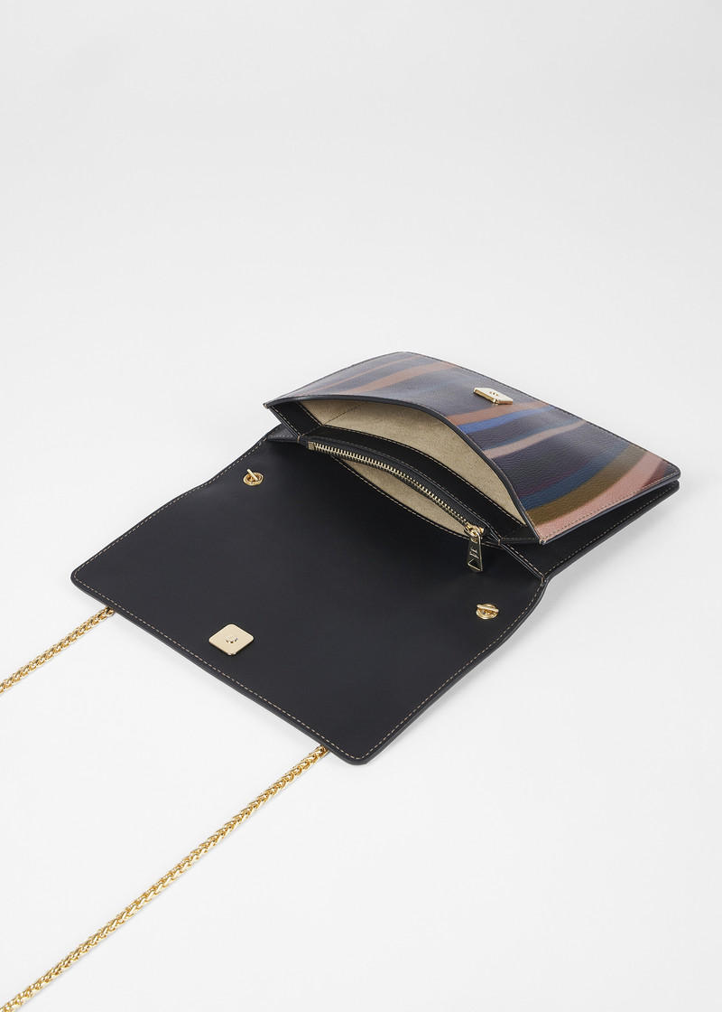 Women's 'Midnight Swirl' Leather Pouch Bag 5