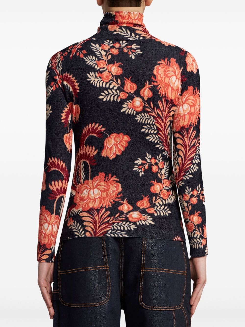 floral-print jumper - 3