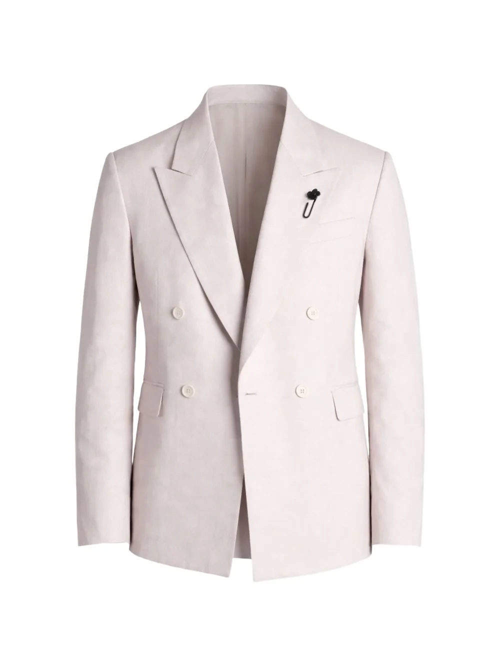 double-breasted peak-lapel blazer - 1
