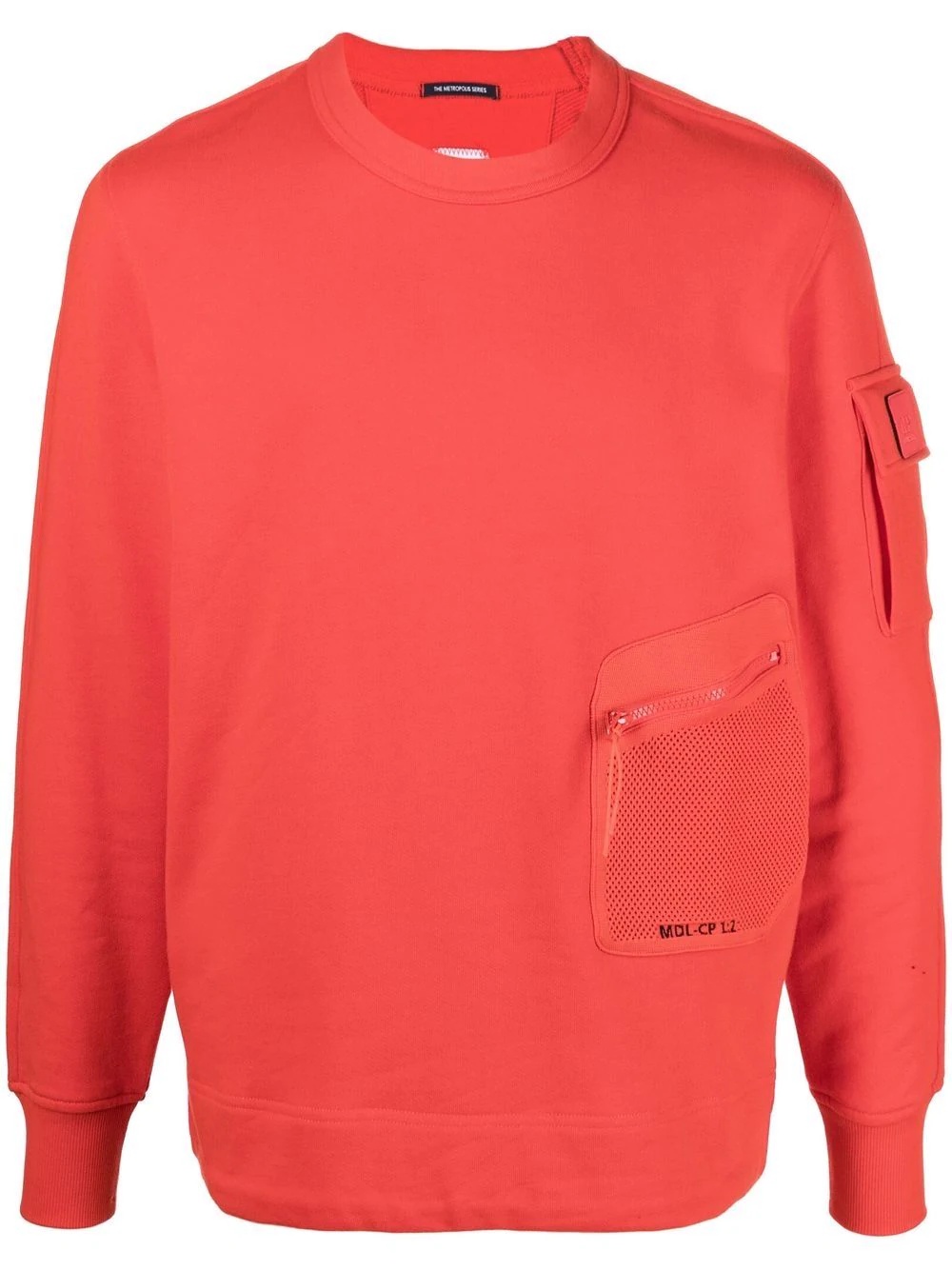 multi-pocket cotton sweatshirt - 1