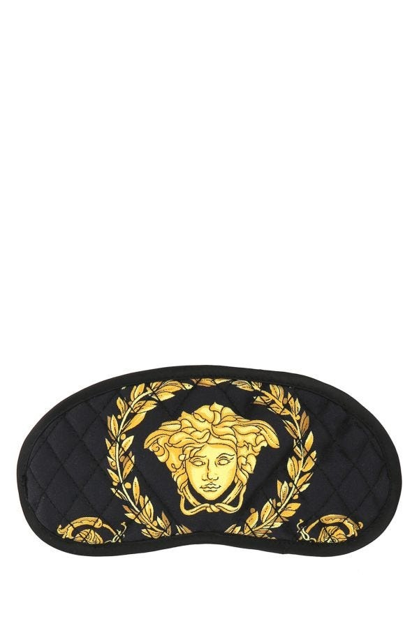 【関税&送料込】Versace Printed Silk Eye Mask Versace Printed Silk Eye Mask | italist