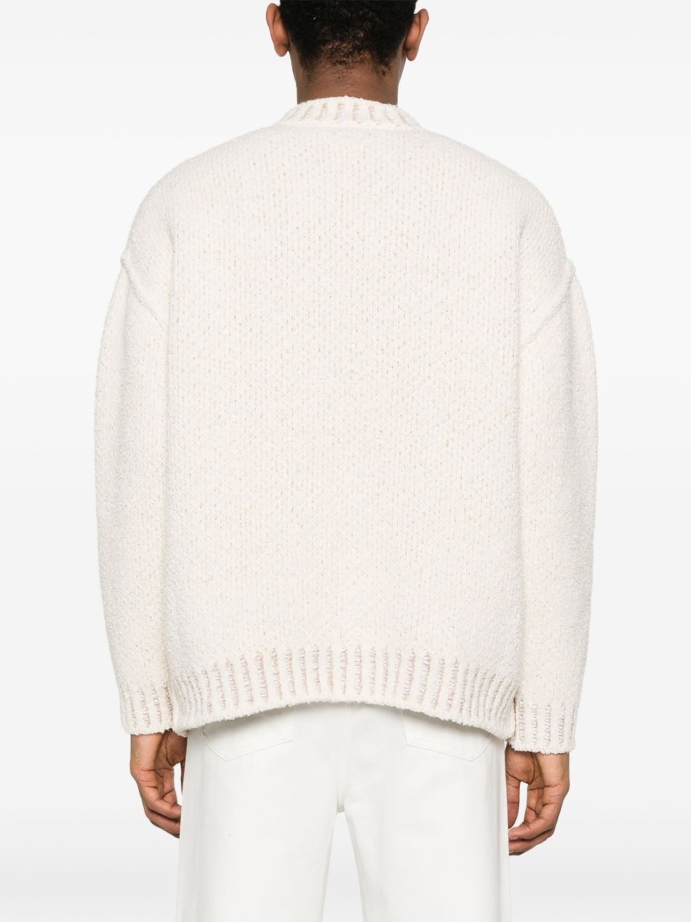 jacquard-logo sweater - 4