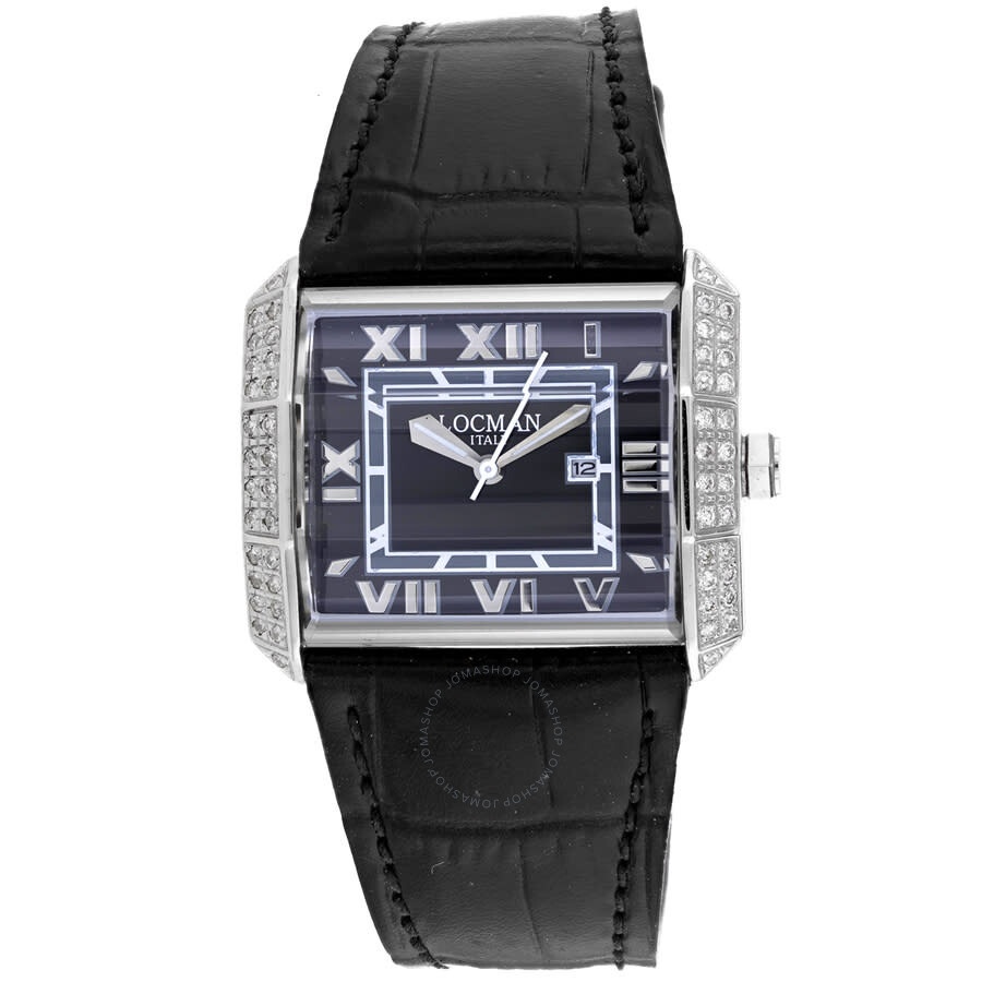 Locman - Locman Classic Quartz Black Dial Ladies Watch 232BK2DC/BKLE - 1