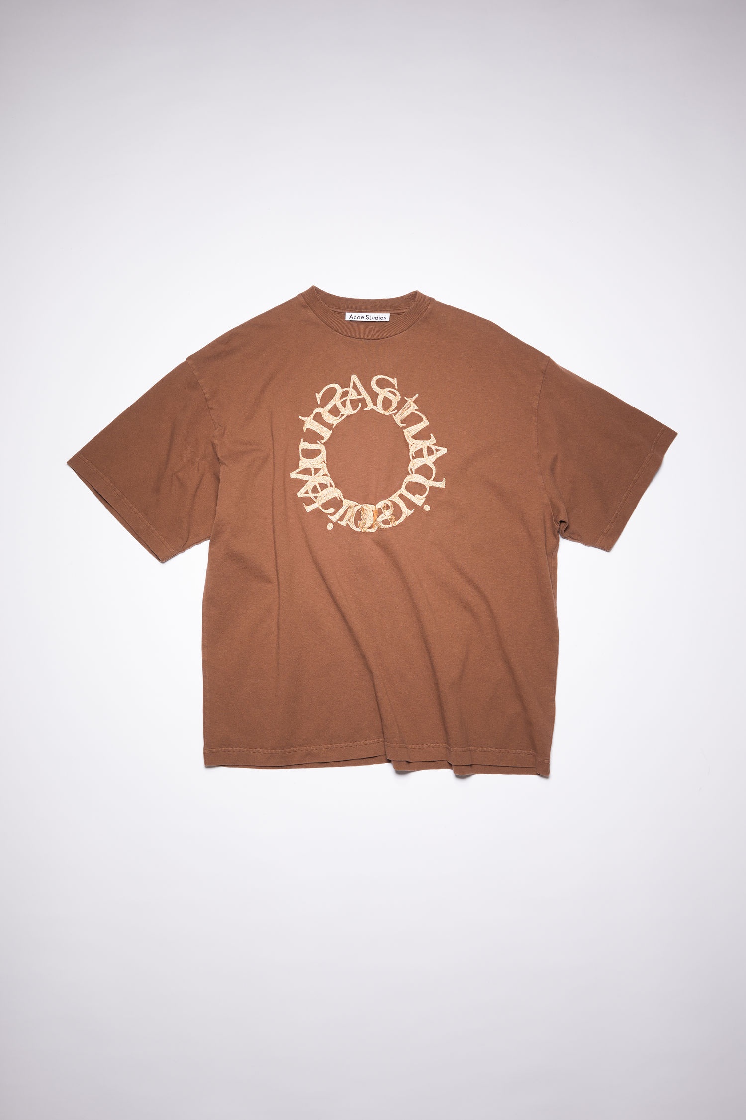 Cotton logo t-shirt - Chocolate brown - 1