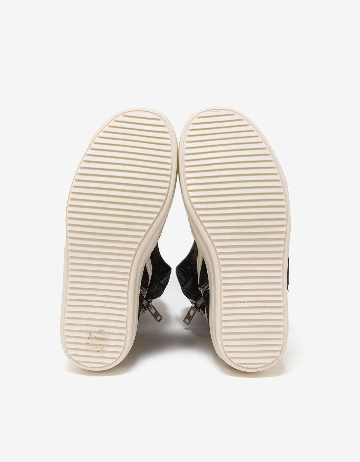 Rick Owens Geobasket Laser-Cut Leather High Top Trainers - AW15 - 7