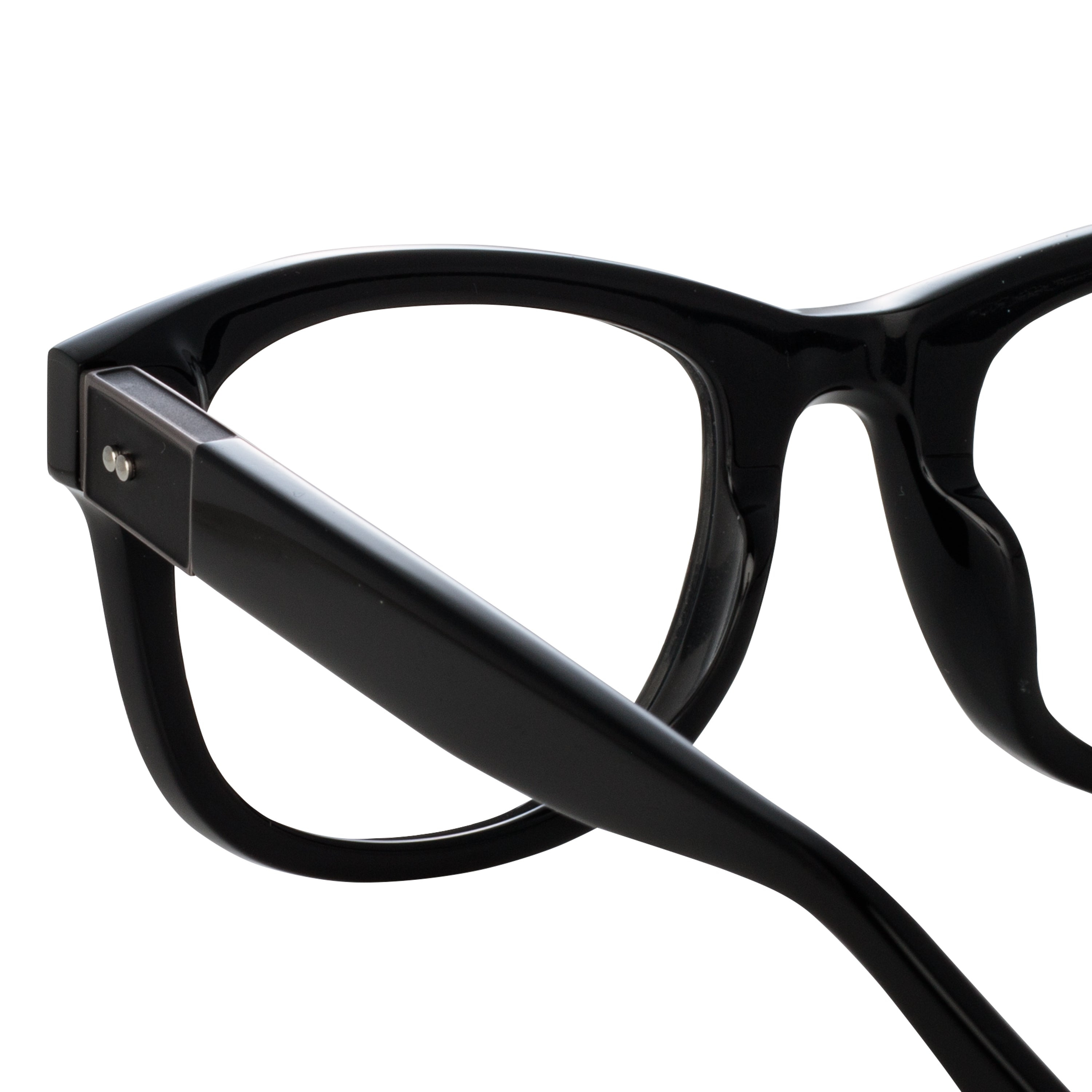 EDSON OPTICAL D-FRAME IN BLACK AND NICKEL - 6