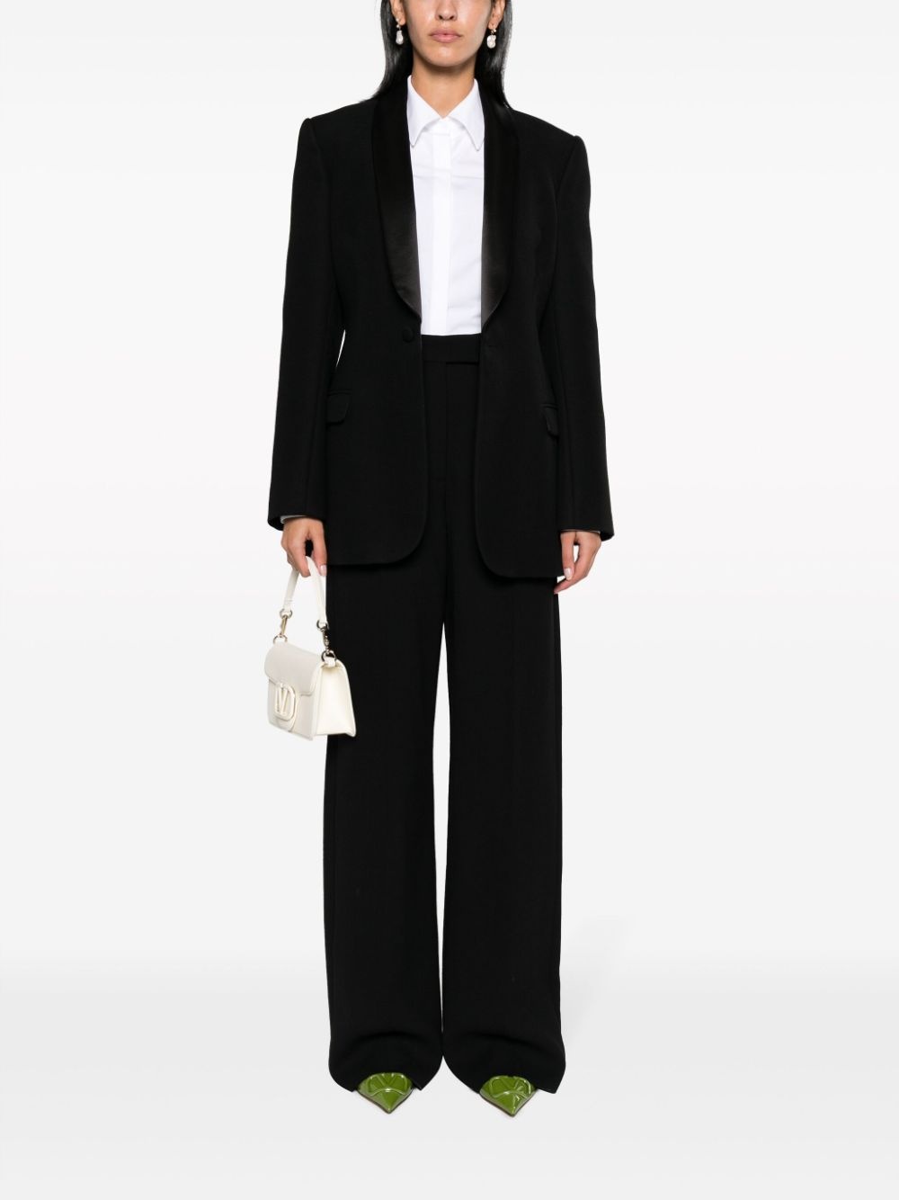 pointed-collar long-sleeve shirt - 2