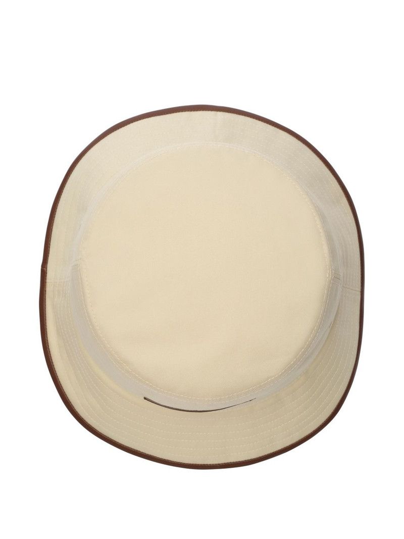 Burberry logo gabardine bucket hat outlook