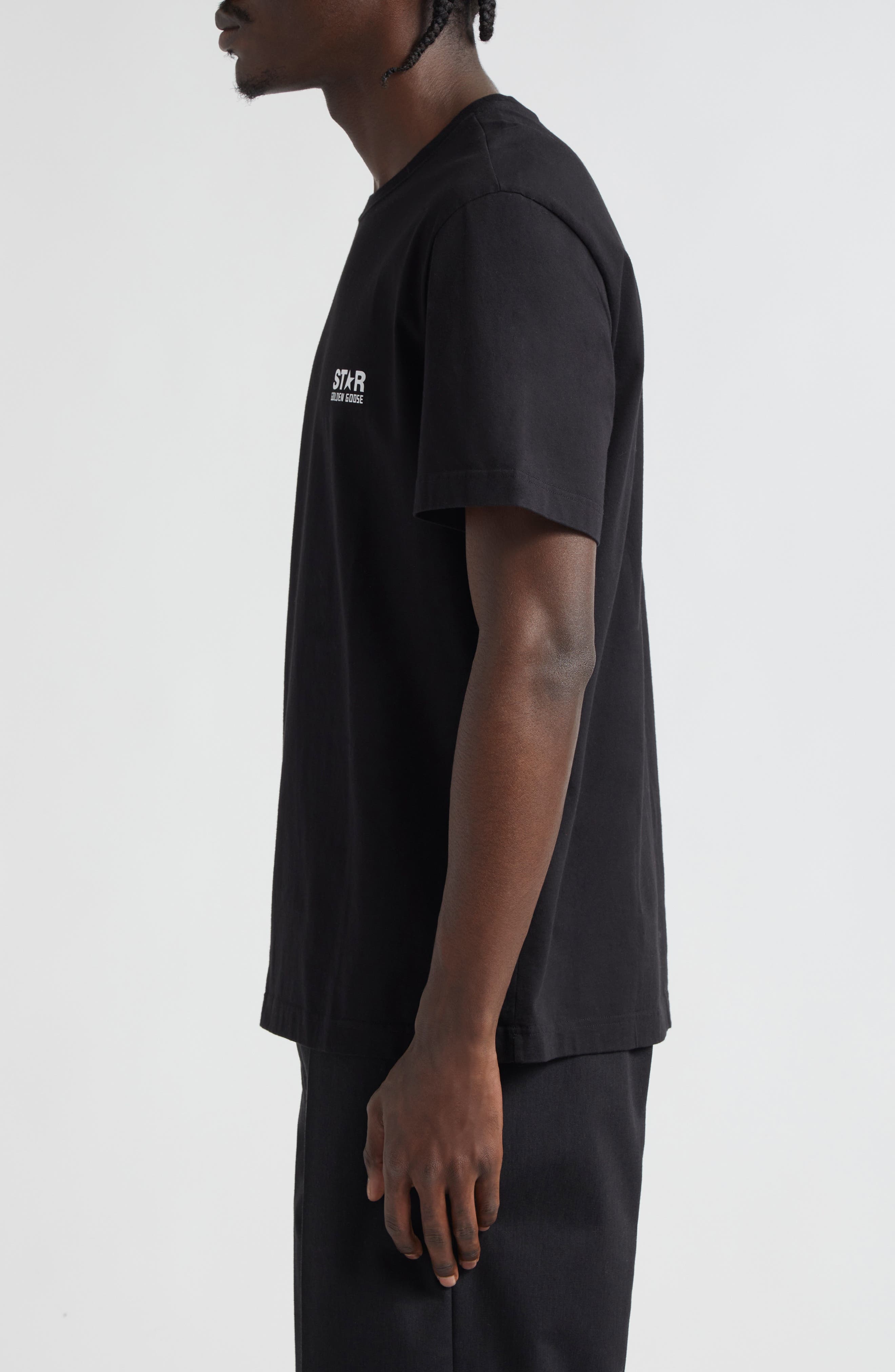 Golden Goose Big Star Logo Graphic Tee in Black/White at Nordstrom - 3