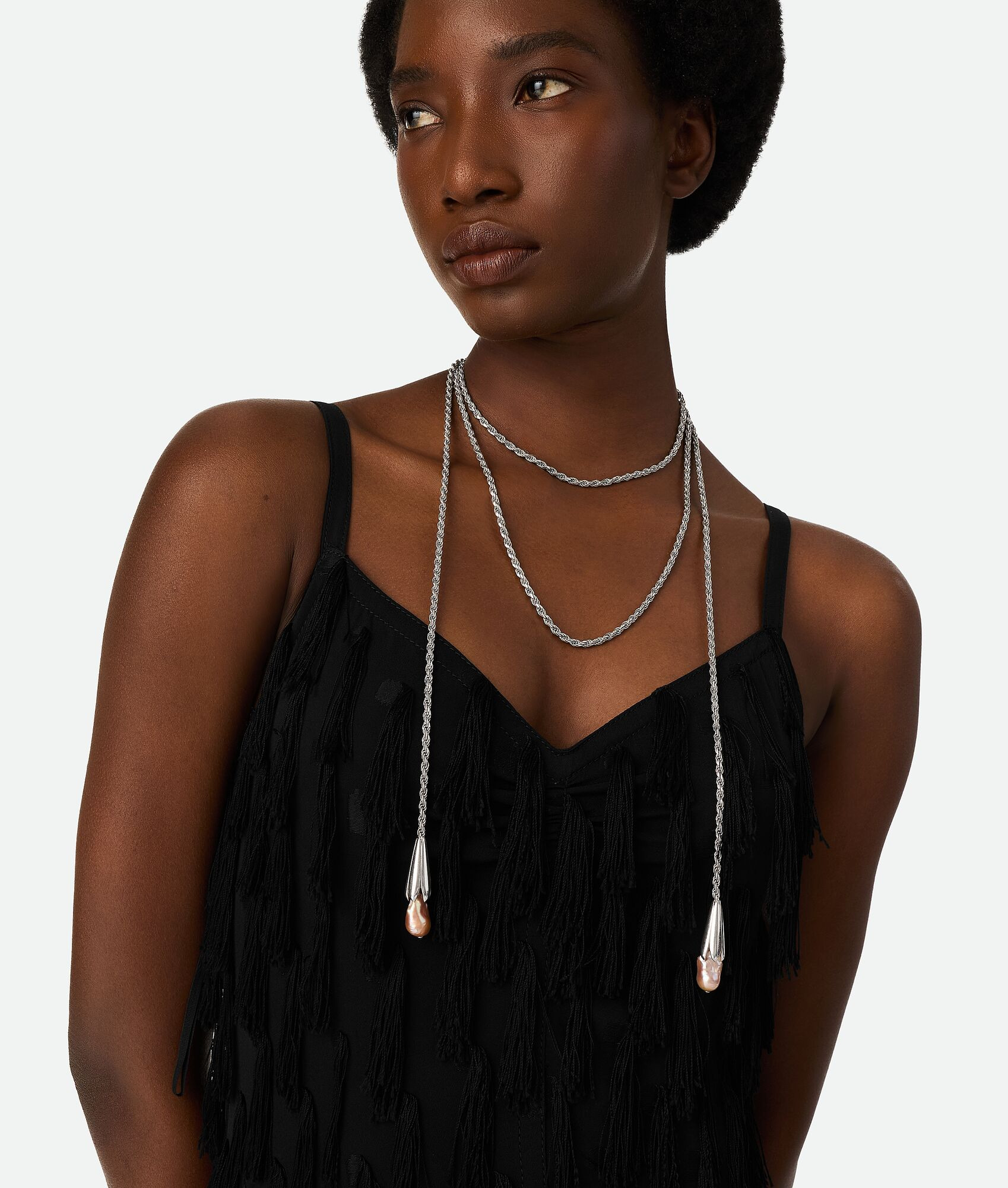Pearl Scarf Necklace - 2