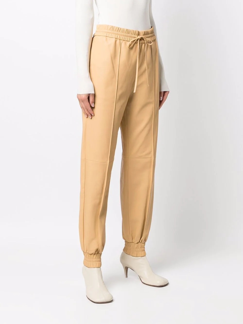 drawstring tapered trousers - 3