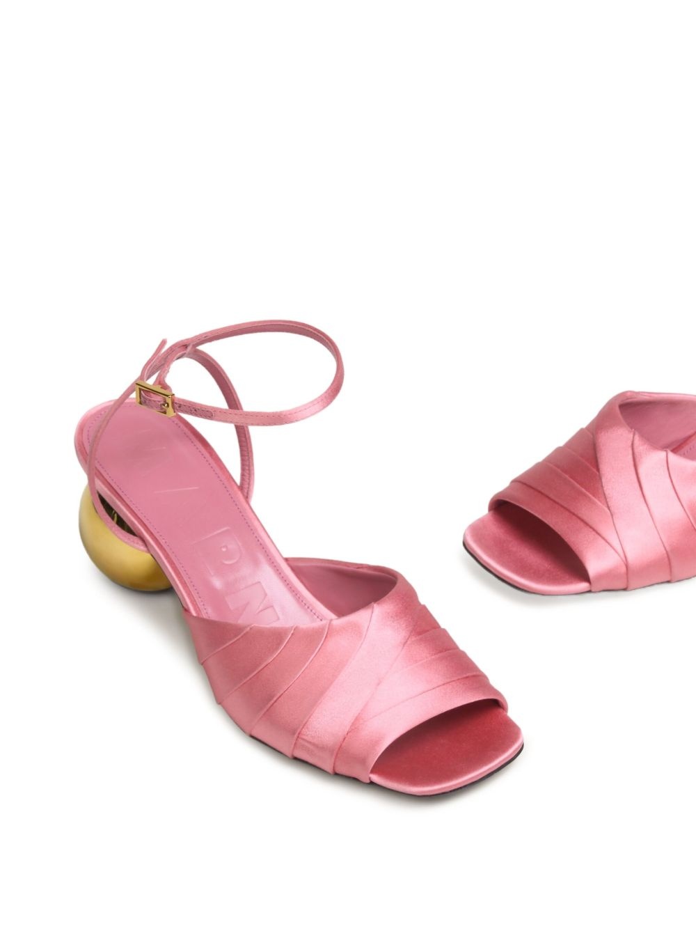 satin sandals - 4
