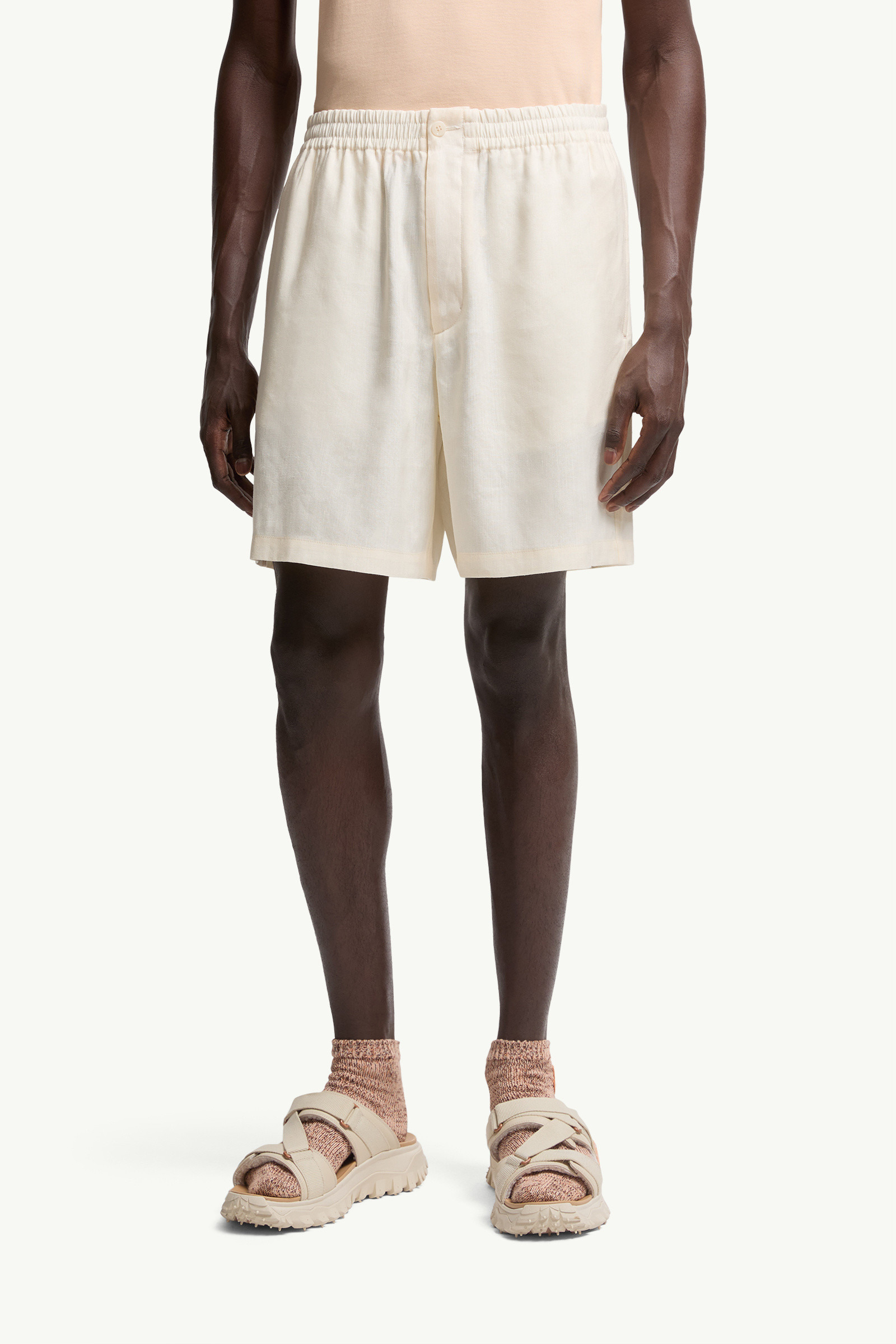 Moncler x Gilga Farm by Donald Glover Linen Blend Shorts - 3