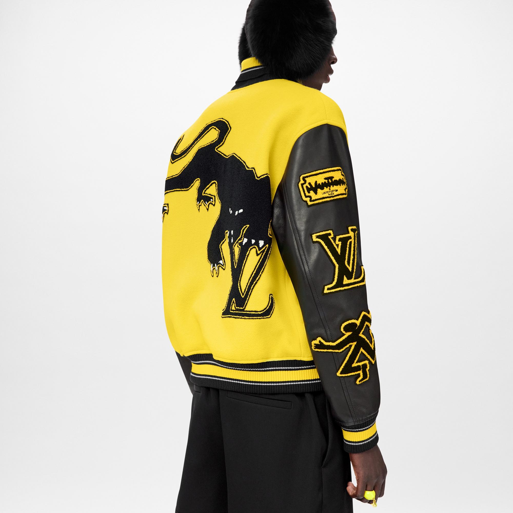 Leather Embroidered Varsity - 5