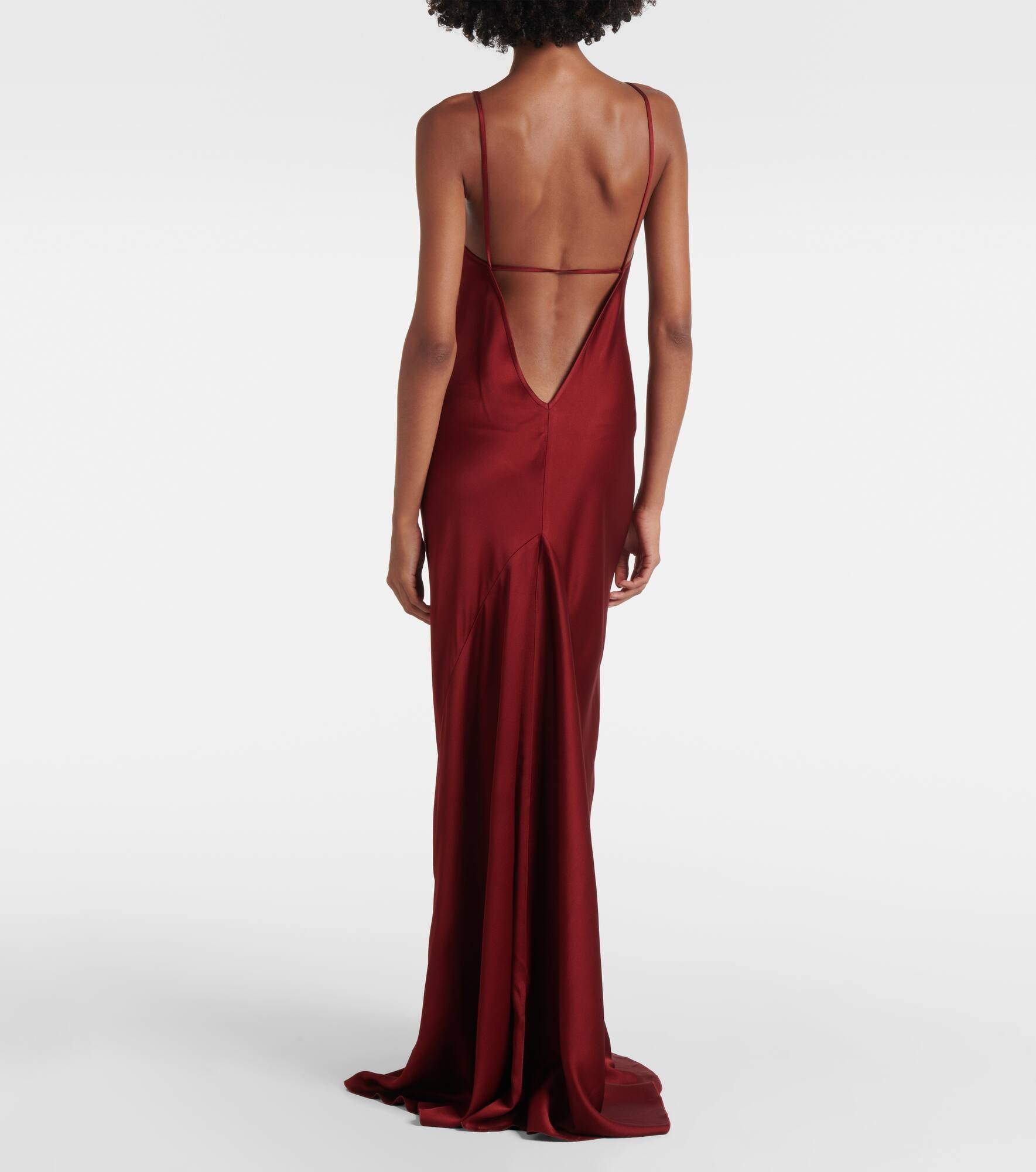 Crêpe satin gown - 3