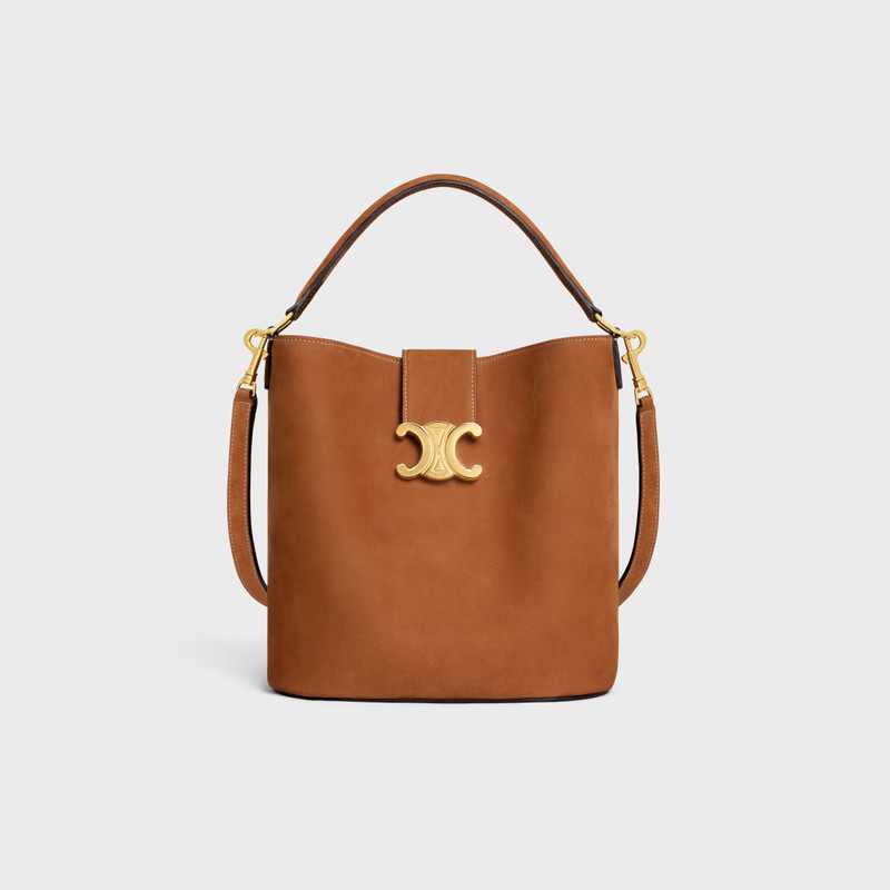 MEDIUM BUCKET LOUISE IN NUBUCK CALFSKIN 1