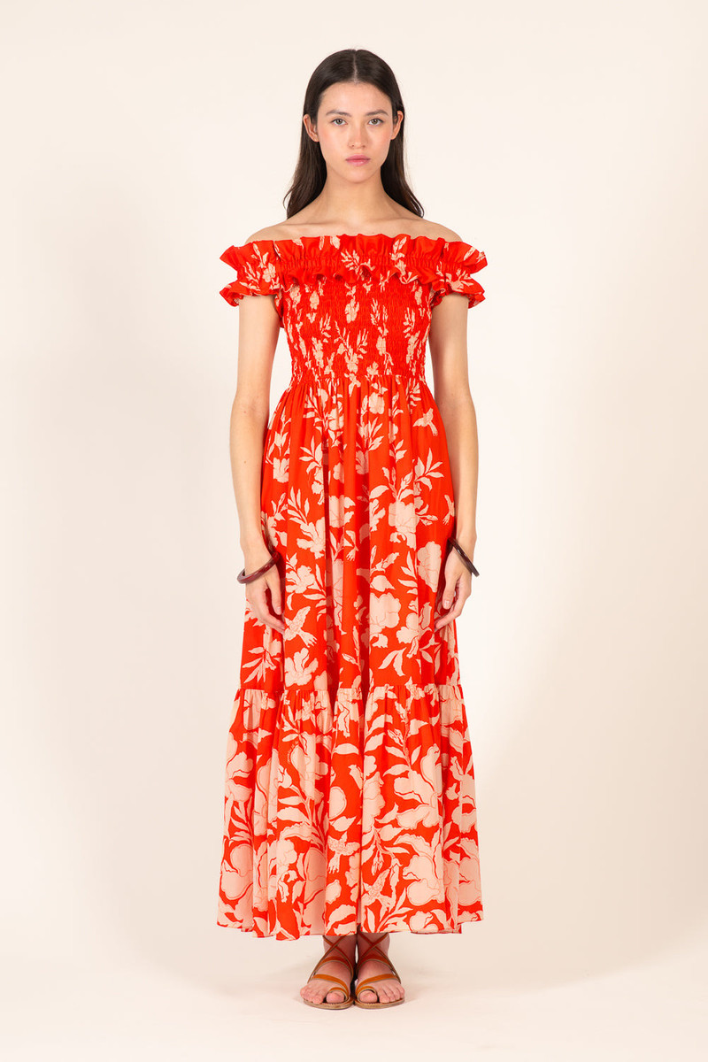 Long Dress Suzanne - Coral Palm Beach 3