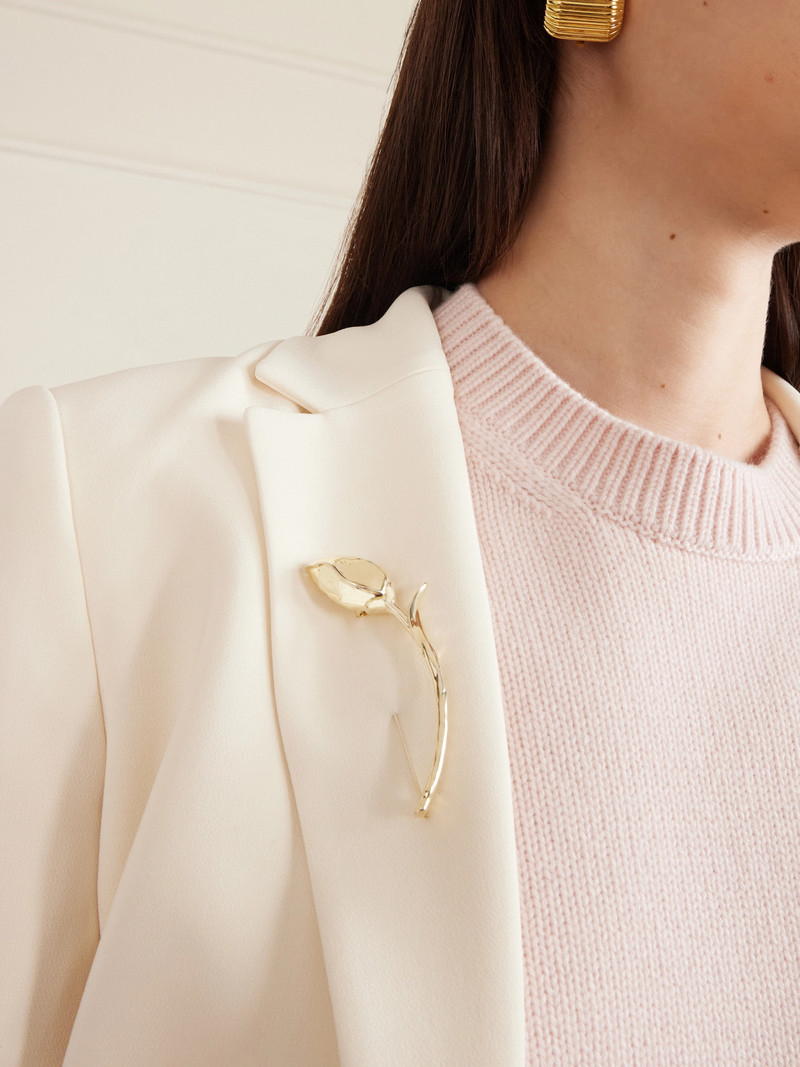 Erdem Bloom Gold-plated Silver Brooch outlook