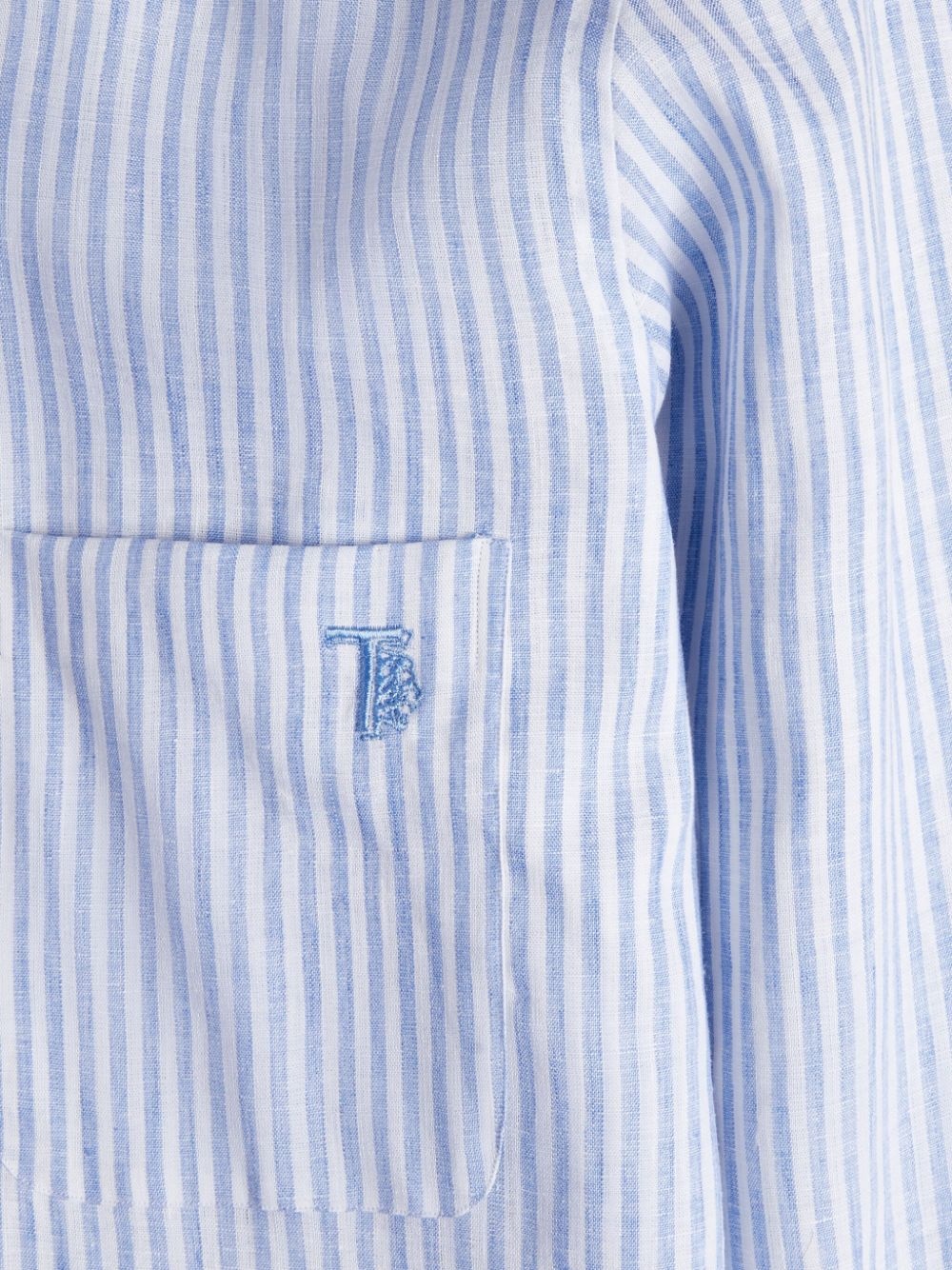 striped linen shirt - 5