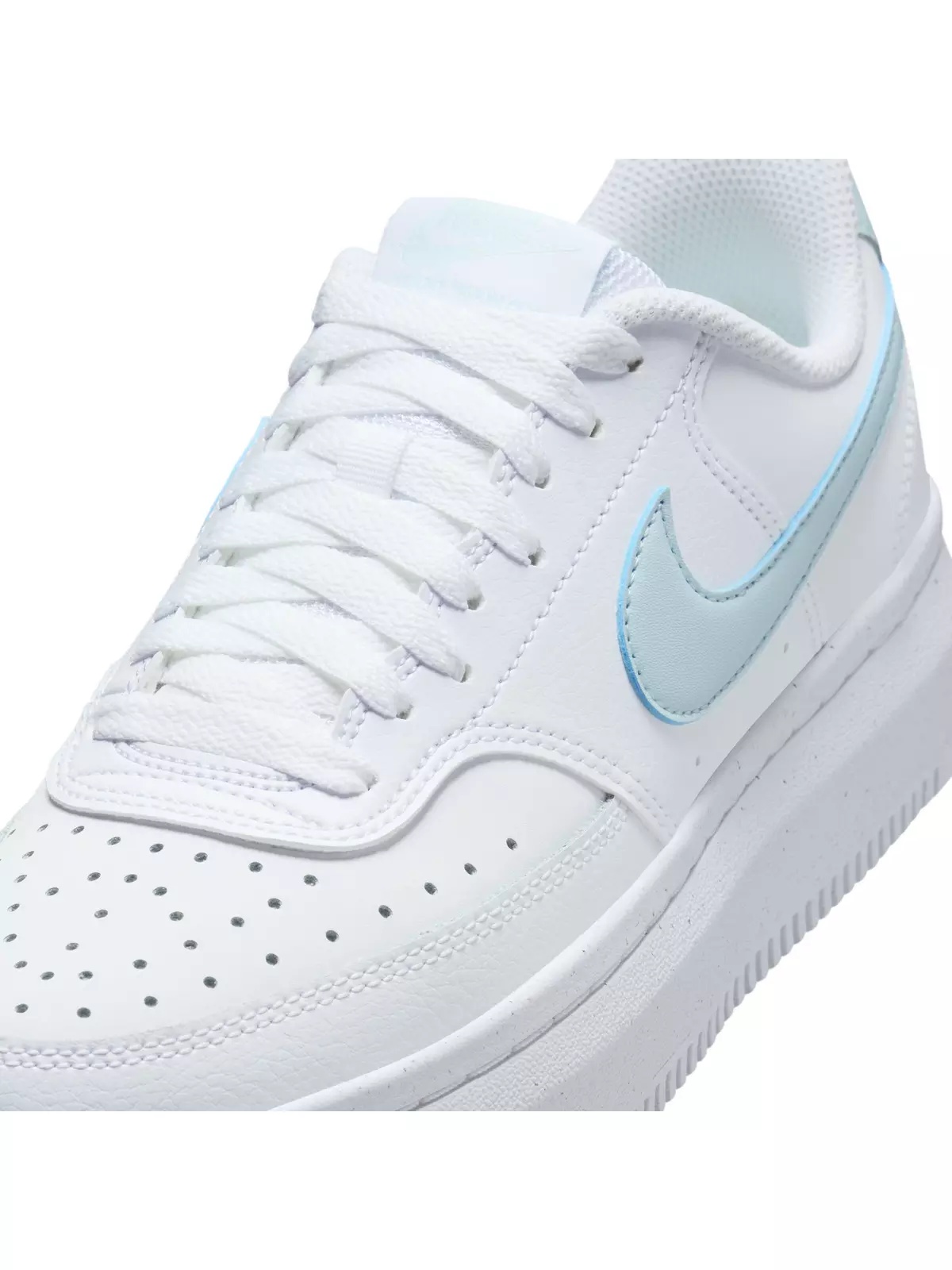 Court Vision Alta "White/Glacier Blue" Women's Shoe - 7