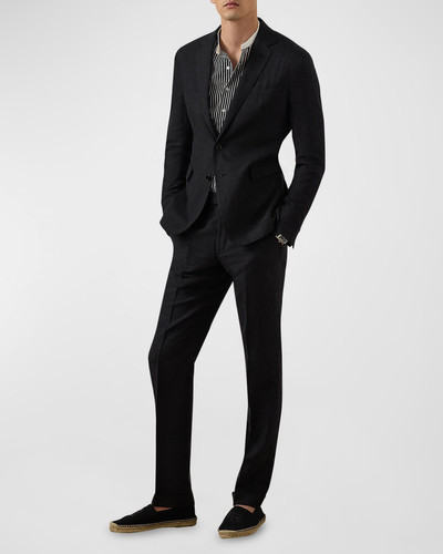 Ralph Lauren Men's Tussah Silk and Linen Canvas Trousers outlook