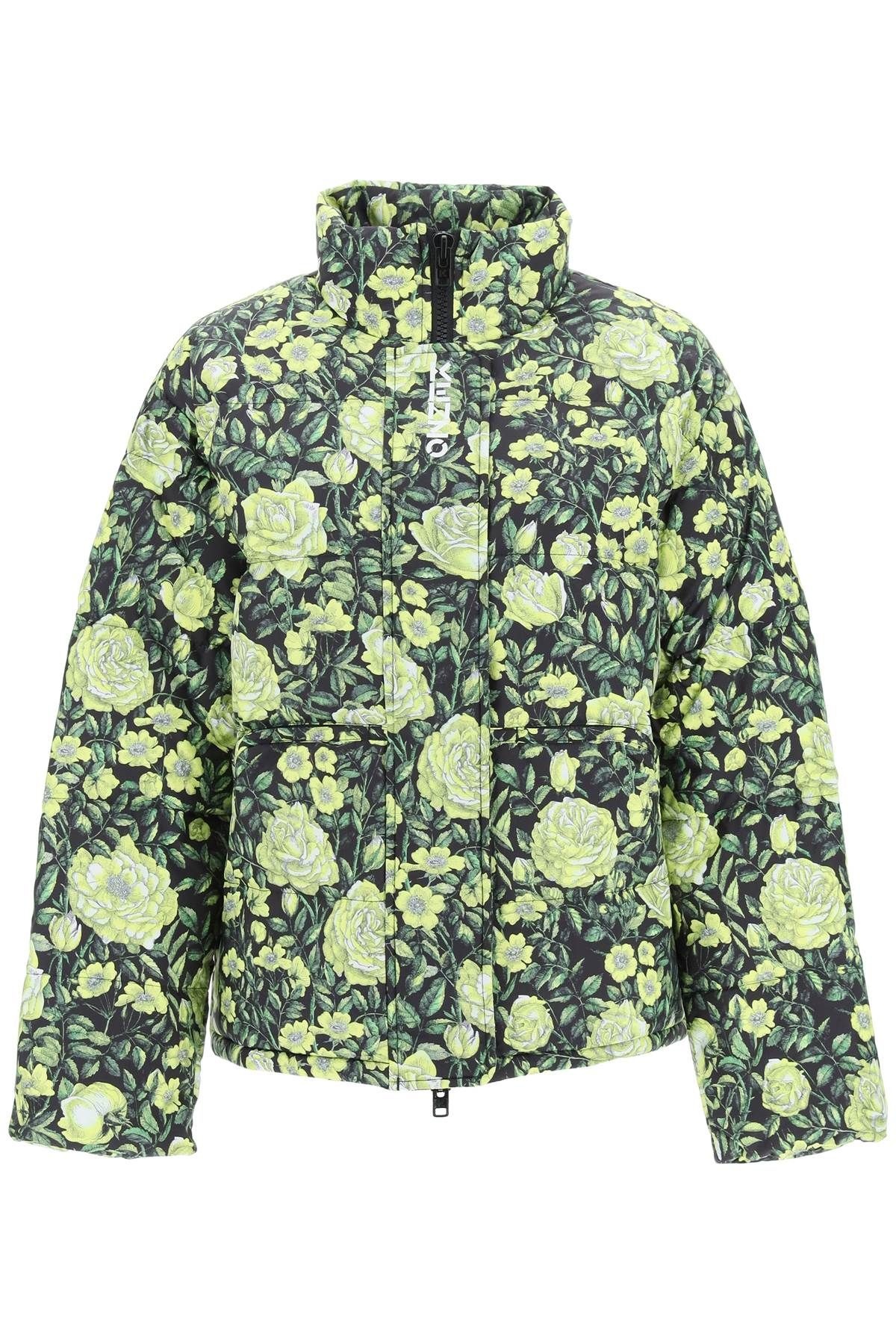 BOTANICAL ROSE SHORT DOWN JACKET - 1