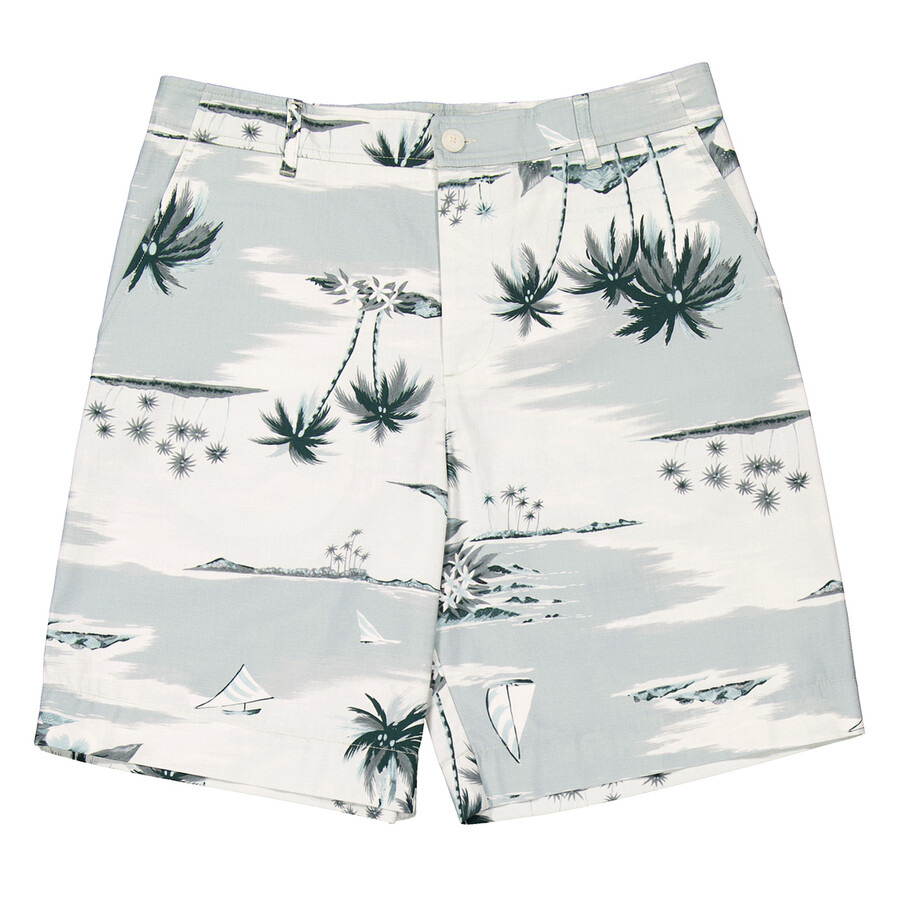 Maison Kitsune Seafoam Graphic Board Shorts - 5