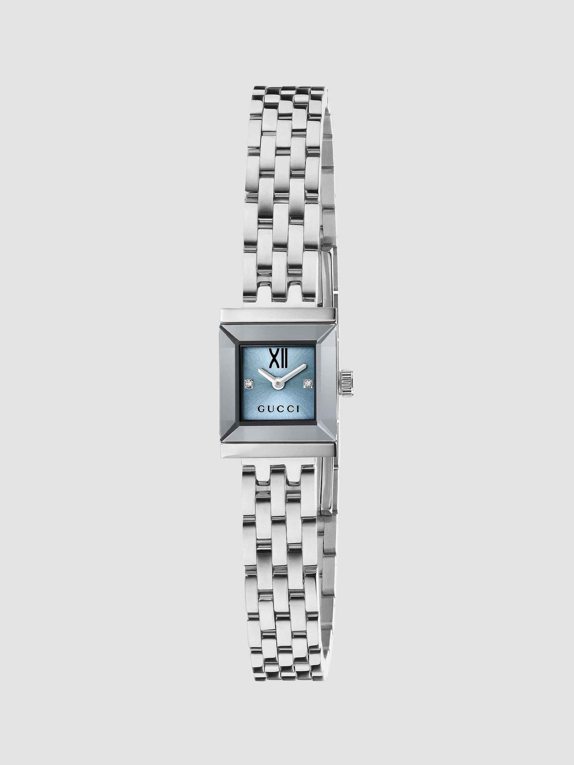 Women's G-Frame Stainless Steel & 0.005 TCW Diamond Bracelet Watch/14MM x 18MM - Blue Steel - 1