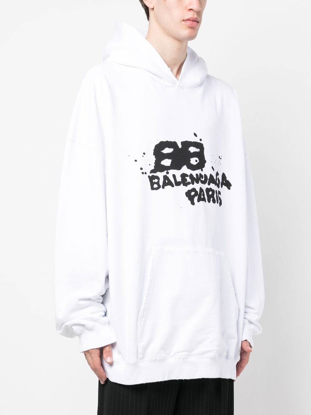 logo-print pullover hoodie - 3