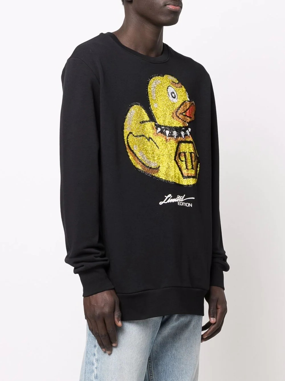 graphic-print crew neck sweatshirt - 4