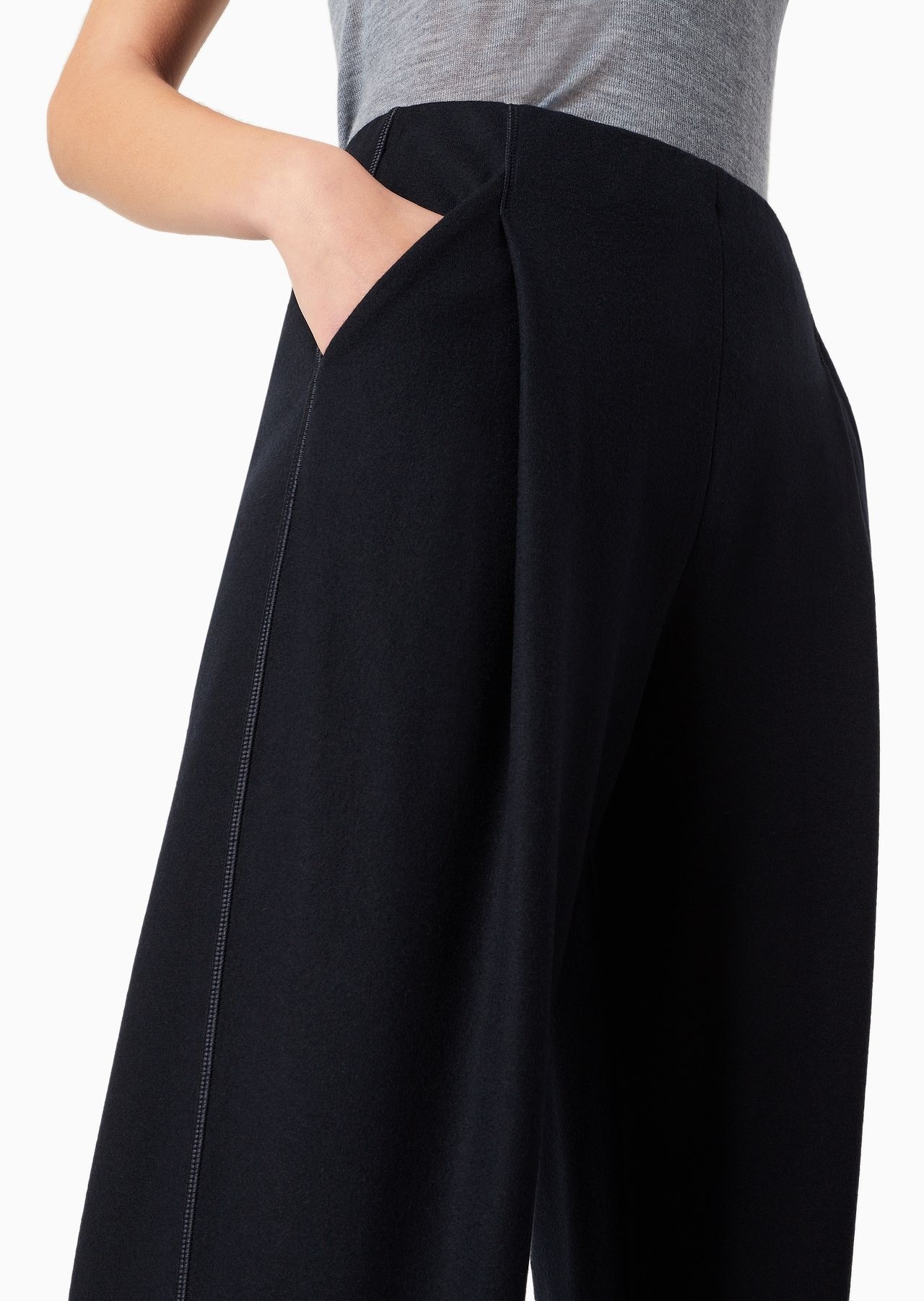 Flowing trousers in pure Casentino cashmere - 6