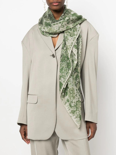 Etro graphic-print cashmere scarf outlook