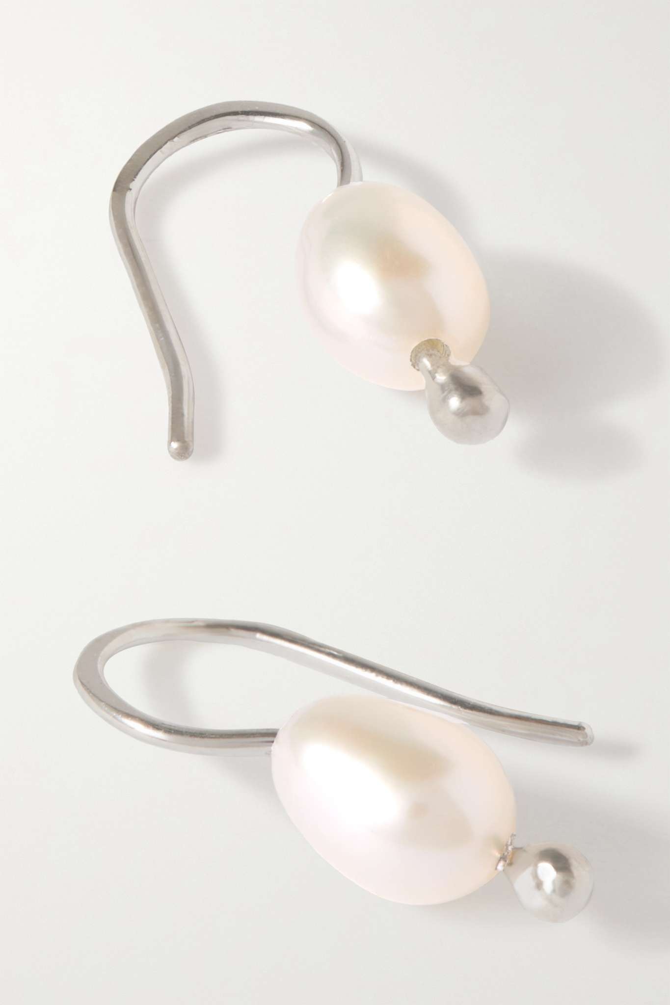 Mermaid silver and pearl earrings - 4
