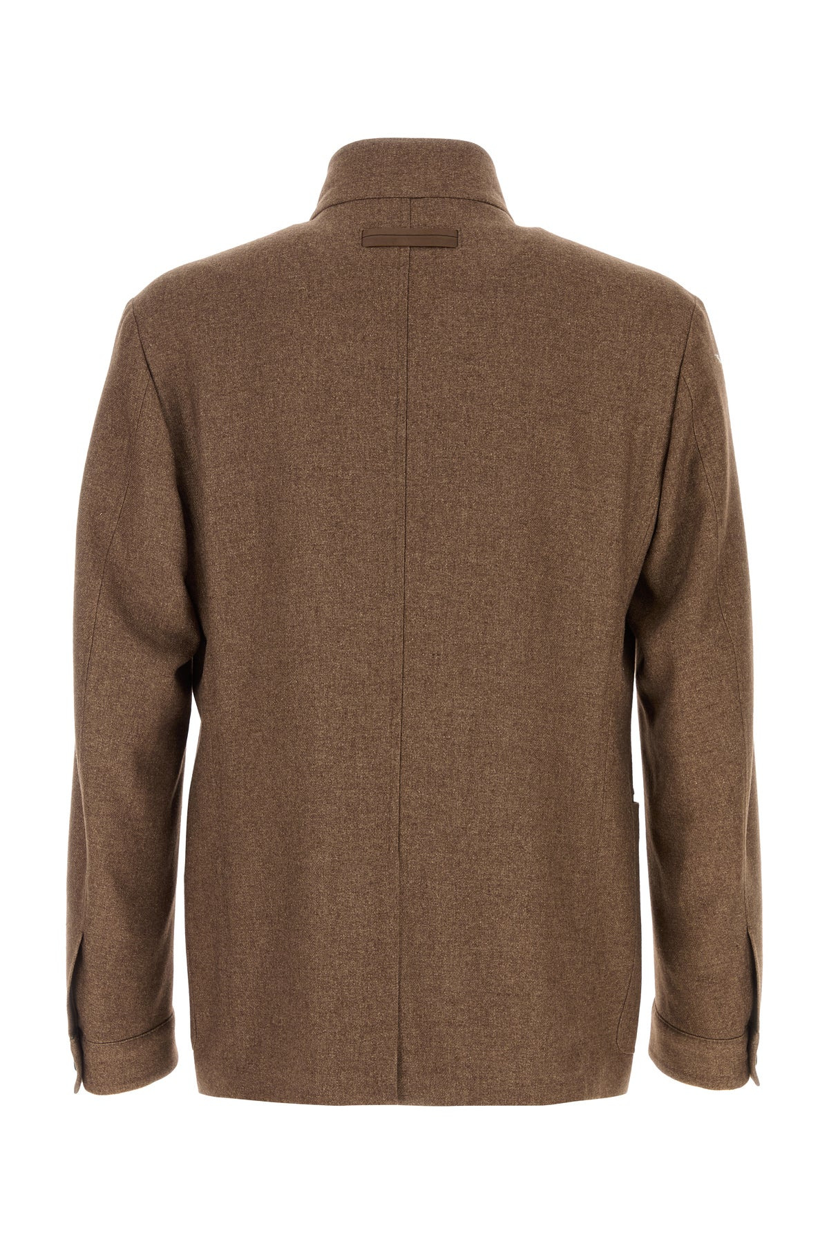 Chocolate wool blend blazer - 2