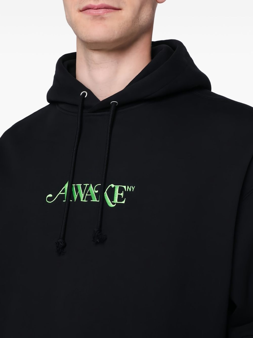 logo-embroidered hoodie - 4