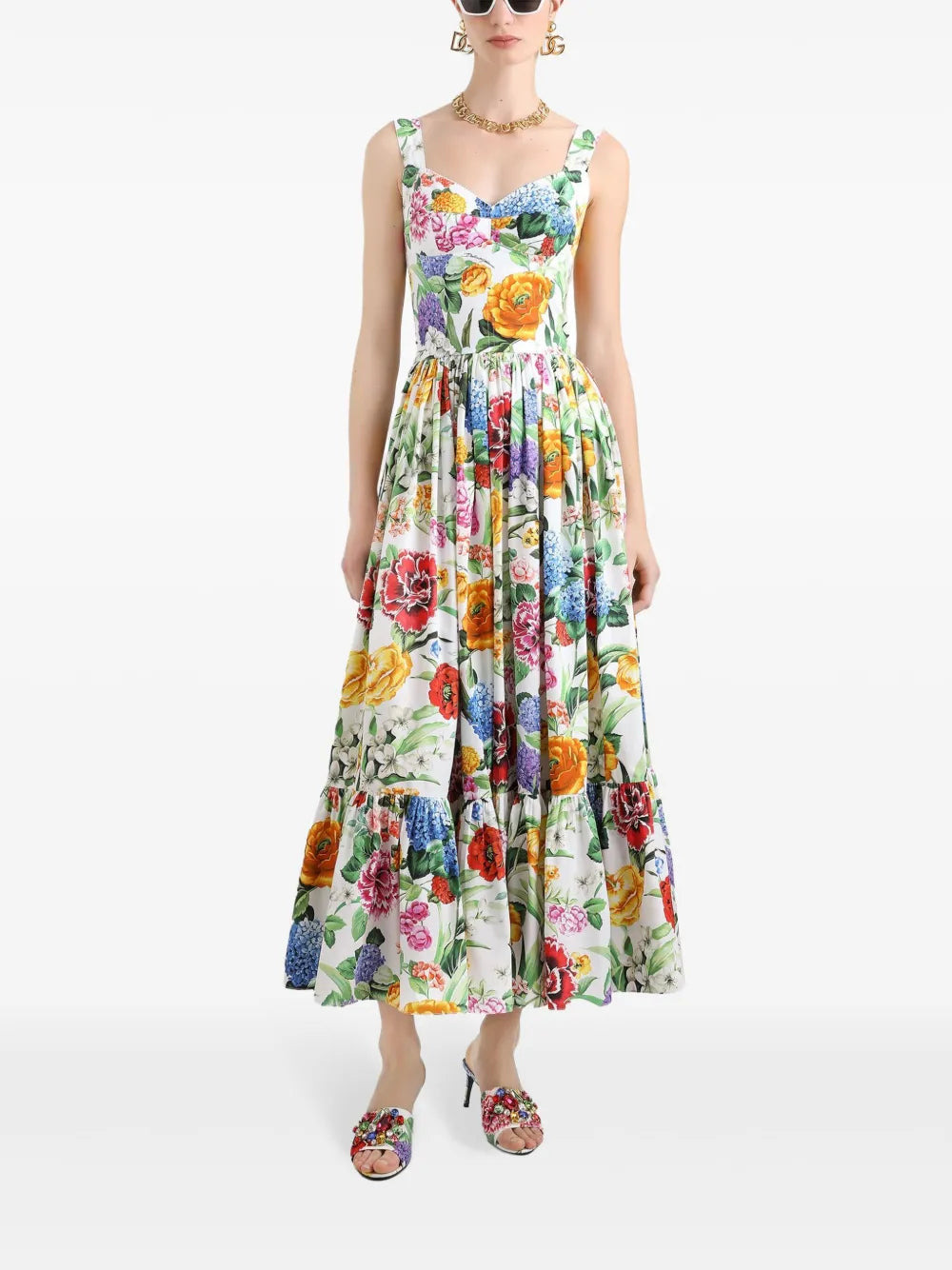 Dolce & Gabbana Women Floral Midi Dress - 2
