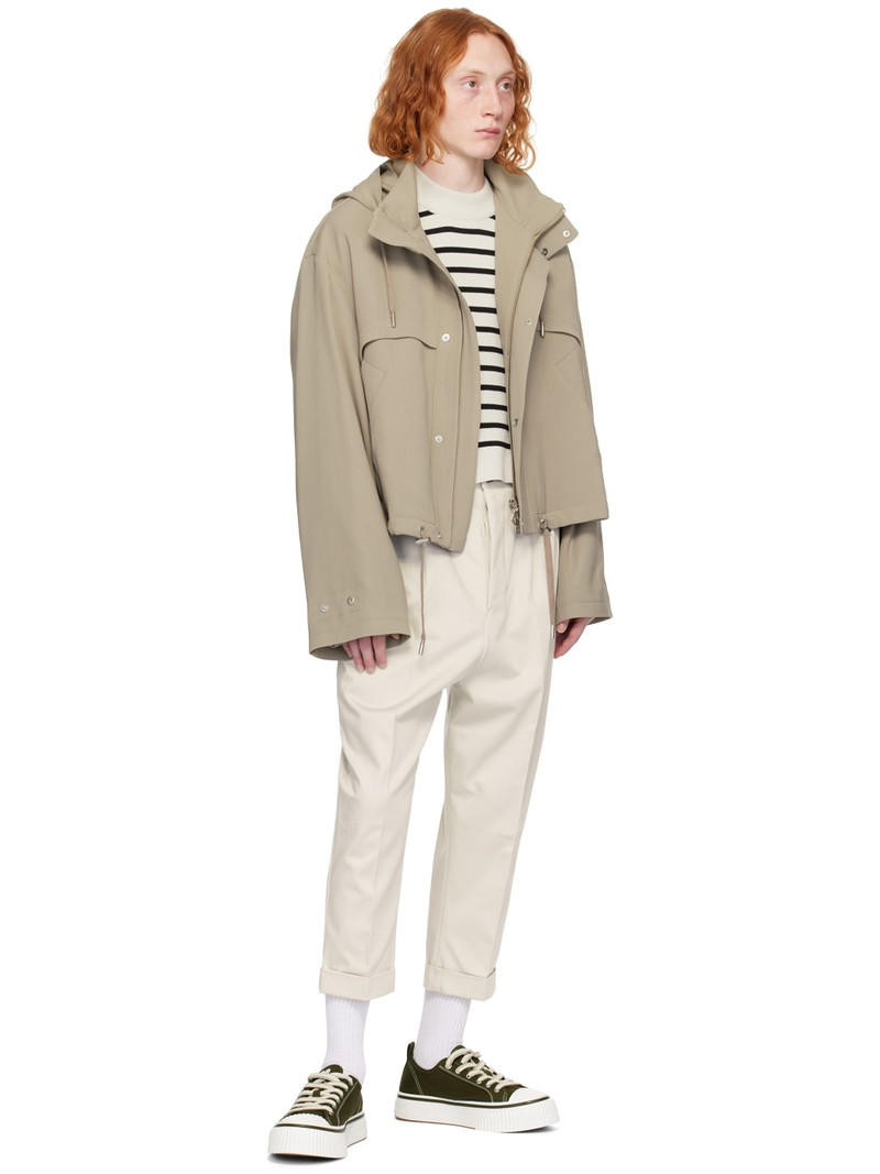 AMI Paris Off-White & Black Sailor Sweater outlook