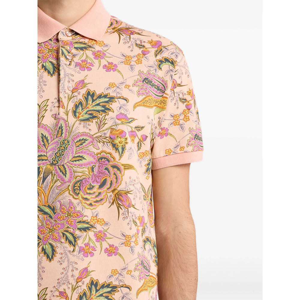 Etro Pink Polo Shirts Men - 3