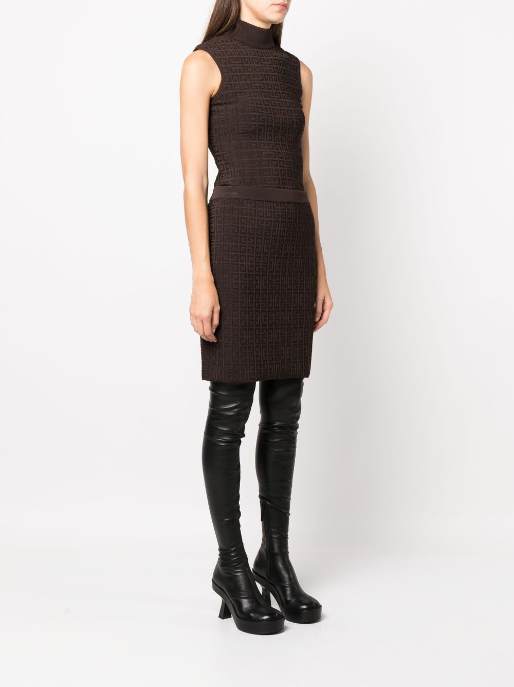 4G motif mini skirt - 3