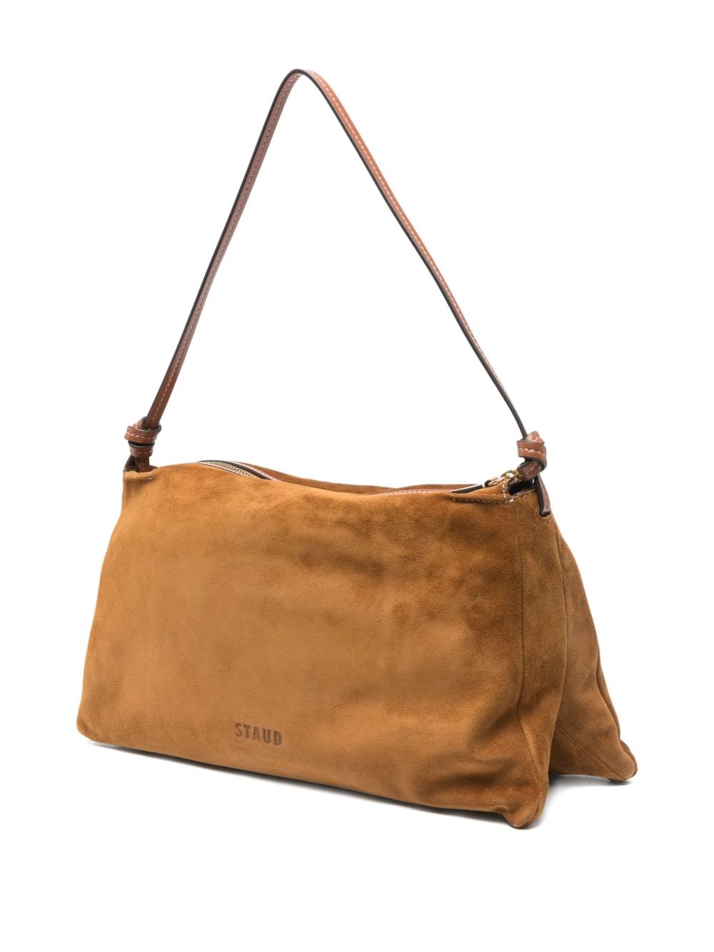 Harlow knotted-strap suede shoulder bag - 3