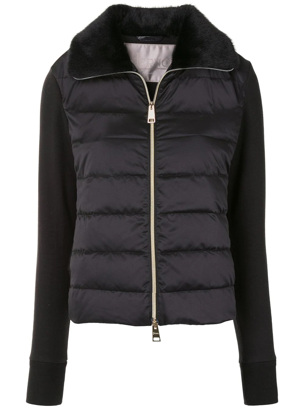 padded panelled jacket - 1