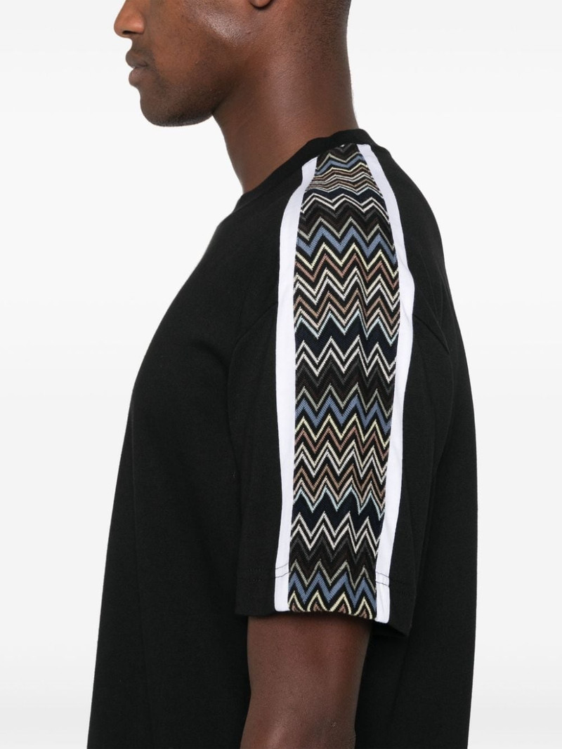 zigzag-panel T-shirt 5