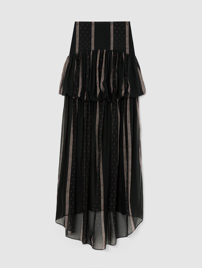 NINA SILK PEPLUM SKIRT 1