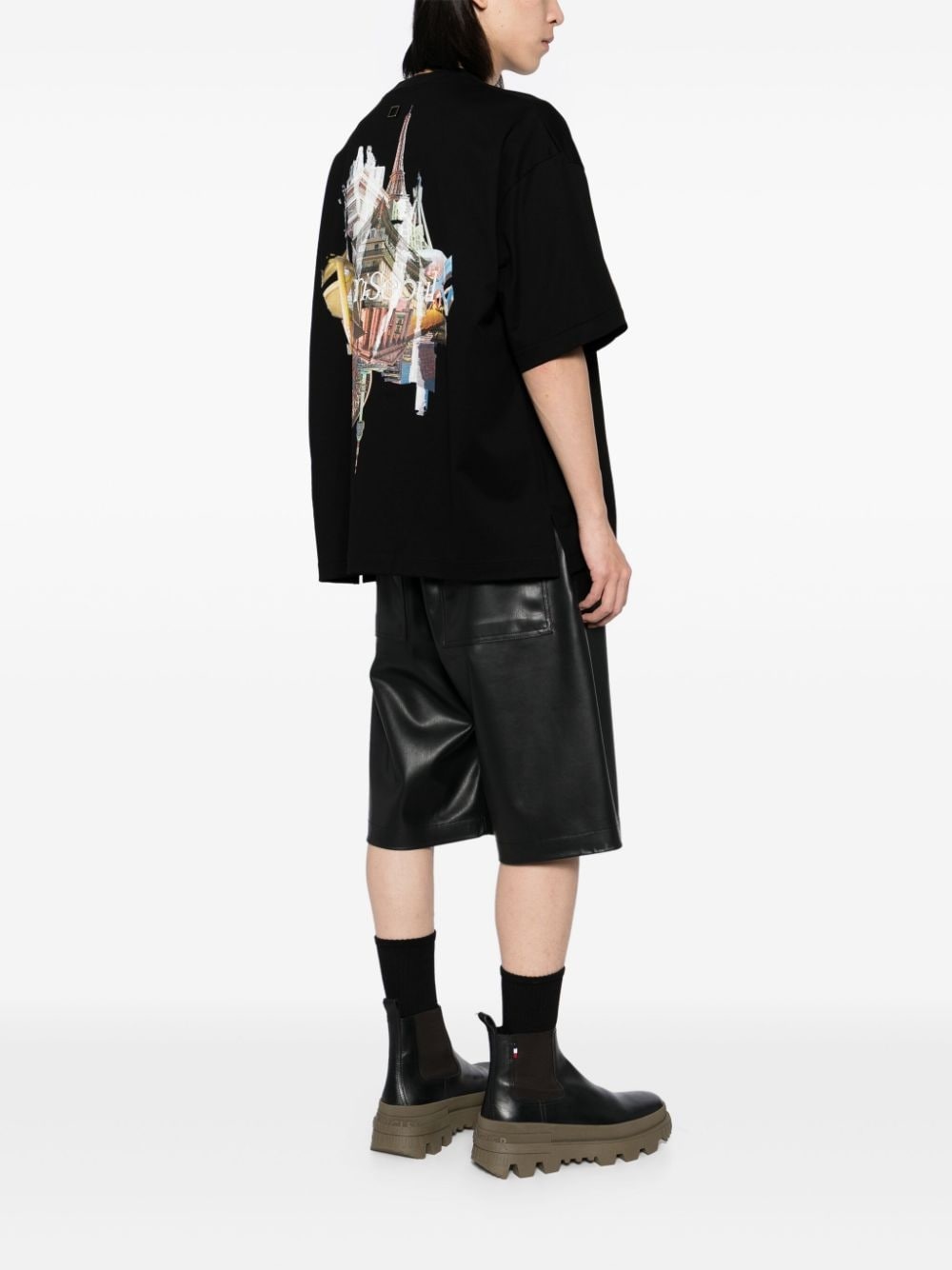 logo-patch cotton T-shirt - 2