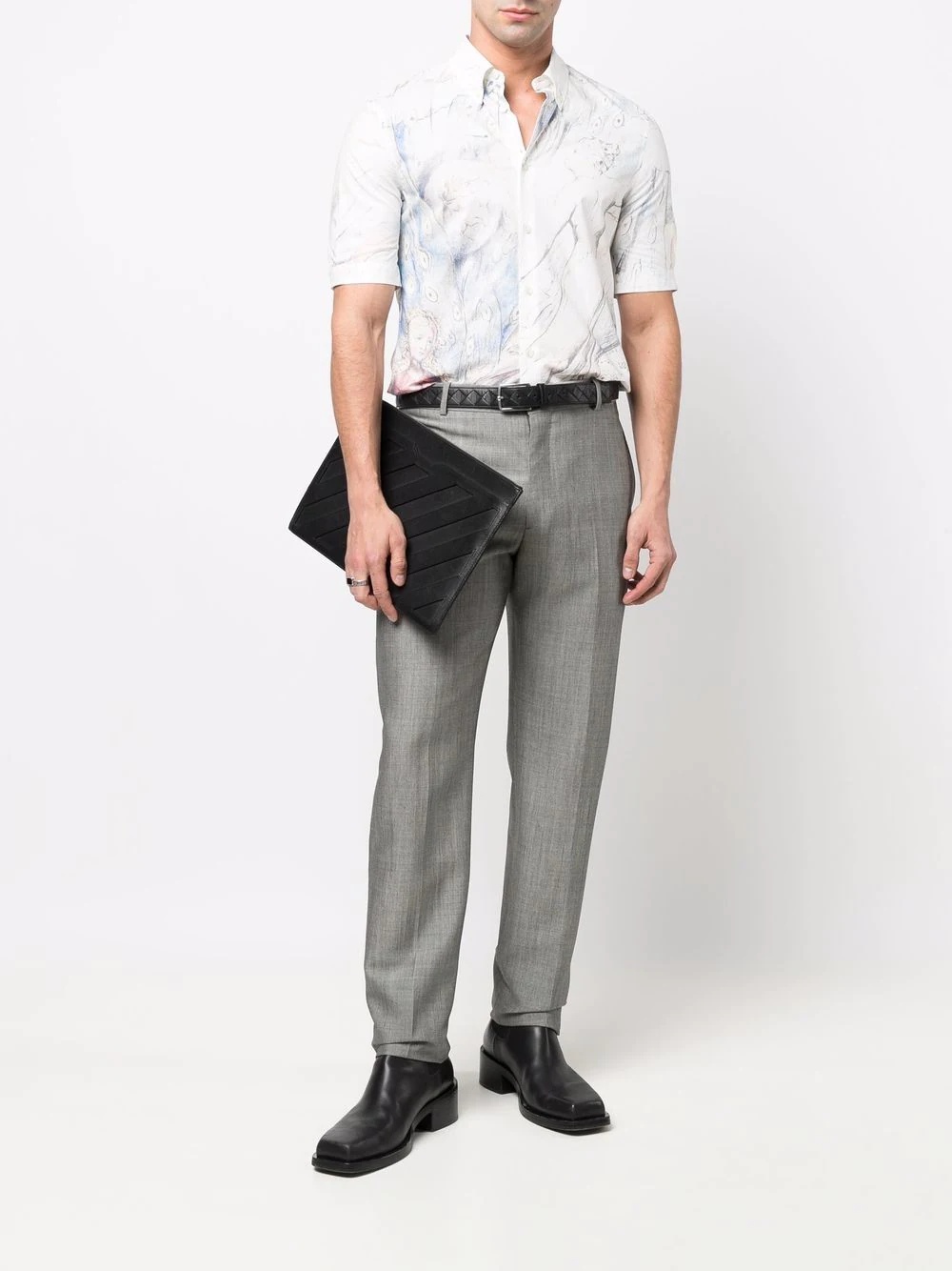 straight-leg tailored trousers - 2