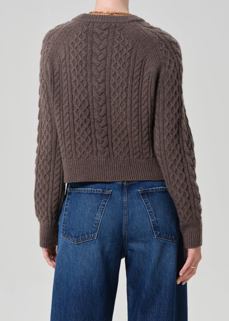 Cable Raglan In Tornado Brown 3