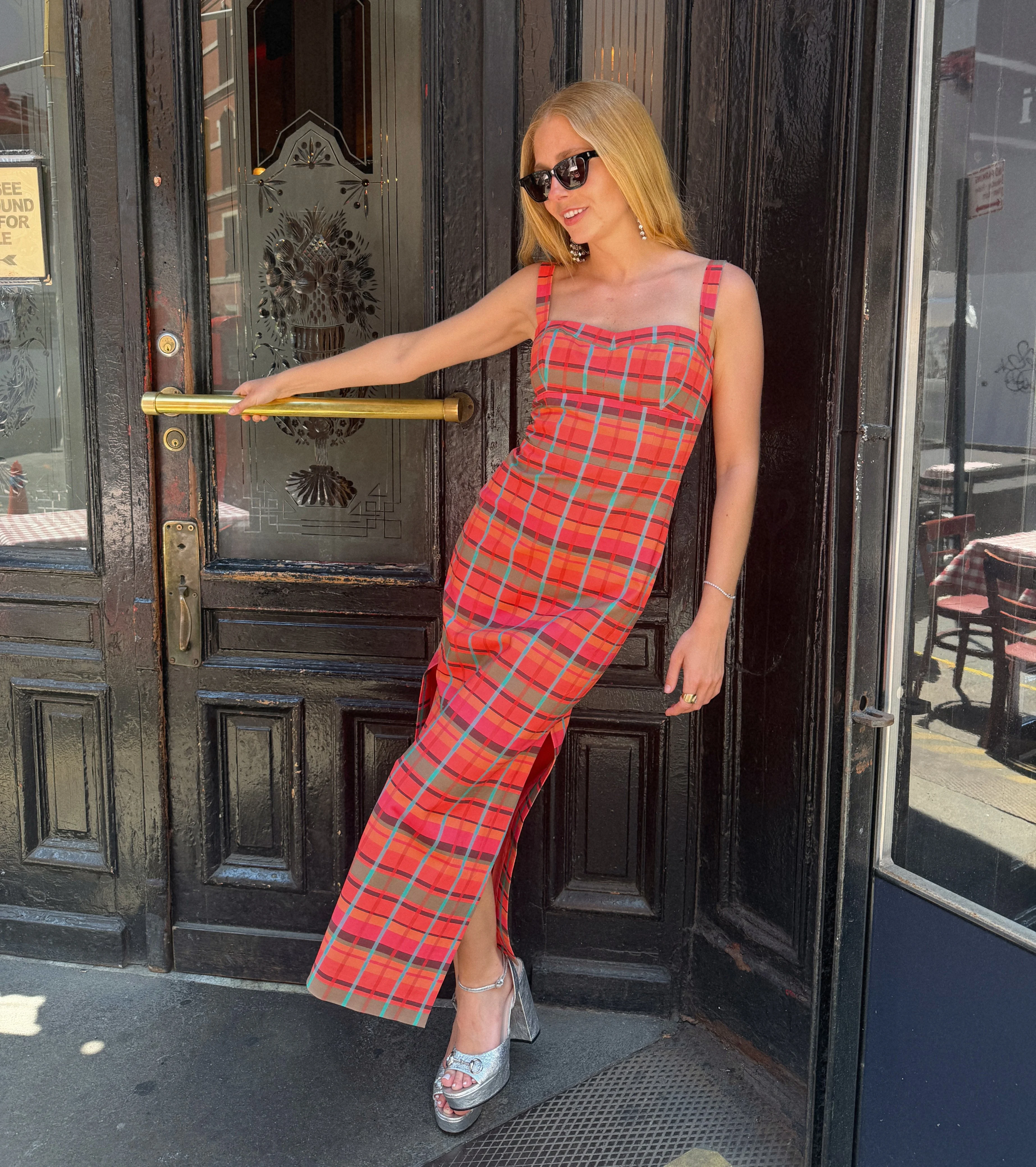 The Agnes Dress - Sunset Gingham - 1