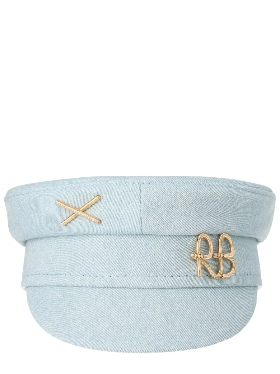 BAKER BOY HAT WITH MONOGRAM EMBROIDERY - 1