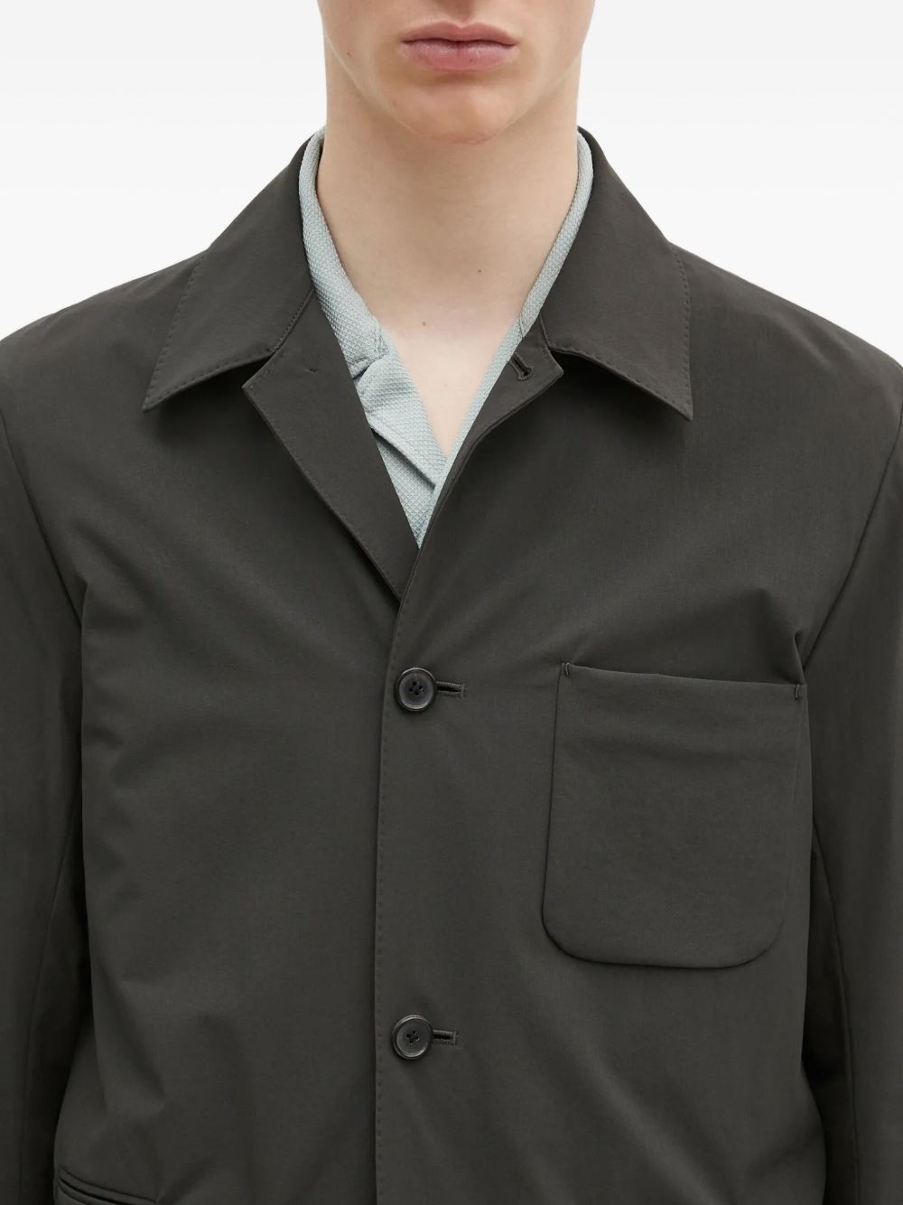 buttoned patch-pocket jacket - 4