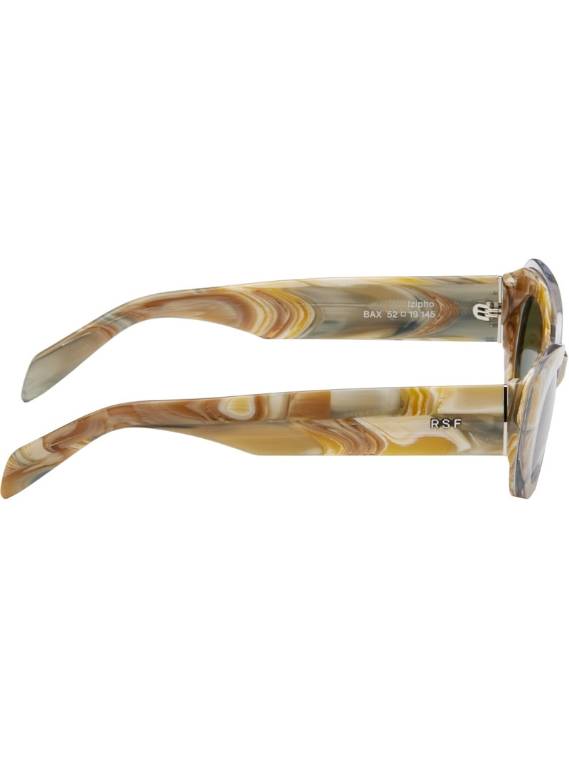 RETROSUPERFUTURE Beige & Gray Izipho Sunglasses outlook